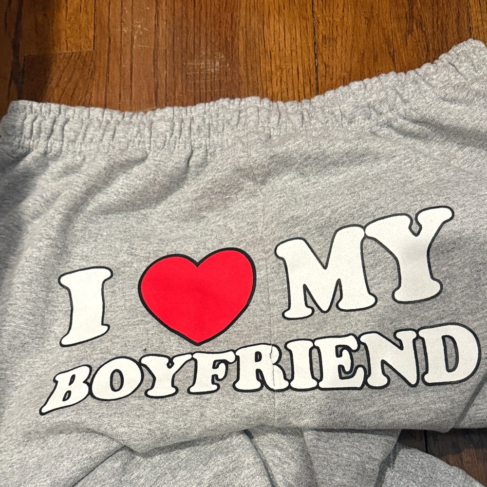 Grey sweatpants